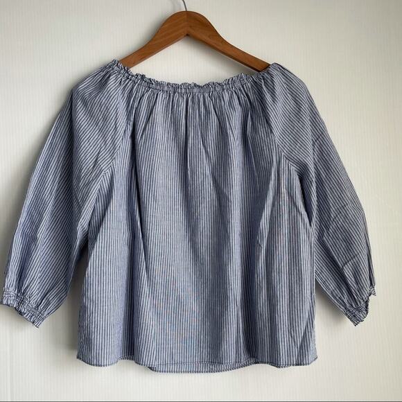 Joie Bamboo off the shoulder top in Moroccan blue - Picture 5 of 7